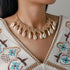 Boho Cowrie Shell Choker Necklace Khaki Handmade Adjustable Rope Necklaces Beach Seashell Chain for Women...