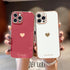 Teageo for iPhone 12 Pro Max Case for Women Girl, Cute Love-Heart Luxury Bling Soft Back Cover, Raised Camera Protection Bumper, Silicone Shockpro...