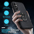 Janmitta for Samsung Galaxy S23 FE Case with 2 Pcs Screen Protector,Heavy Duty Shockproof Full Body Phone Cover Built in Rotatable Metal Ring Hold...