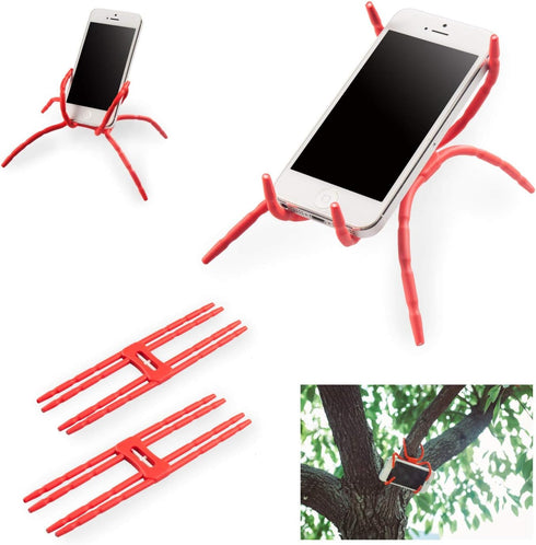 Universal Multi-Function Flexible Grip Car Phone Holder Mount Stand for Smartphone(Red)...