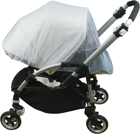Mosquito and Bug Net for Baby Strollers, Bassinets, Cradles and Car Seats – Insect Net Safe Mesh White Buggy Cover for Pushchairs, Prams, and Carr...