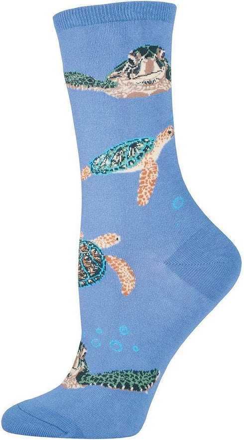 Socksmith Sea Turtles Socks Periwinkle Size 9-11, 1 EA...
