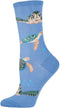 Socksmith Sea Turtles Socks Periwinkle Size 9-11, 1 EA...