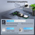3 in 1 Wireless Charging Station for iPhone Multiple Devices, Foldable Magnetic Wireless Charger Pad Mag-Safe Travel Charger Stand for iPhone 15 1...