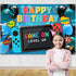 Video Game Party Supplies Happy Birthday Gaming Banner Game on Birthday Party Backdrop,Video Game Backdrop Gaming Party Props Party Accessory Part...