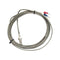 Meter Star M6 Screw Industrial Thermocouple Sensor K Type High Temperature 0-800 ° C Temperature Sensor,Thermometer Line (5 M, WRNT Shielding Wire...