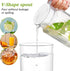 SEWACC 2 Pcs pot cold water bottle beverage kettle 21oz/600mL glass pitcher with lid covered pitchers iced tea pitcher fridge jug water jar clear ...