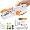 Hand held Sewing Machine, Portable Sewing Machine Handheld for Quick Stitching 33Pcs, Mini Sewing Machine for Beginners Suitable for Home Travel D...