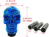 Abfer Car Gear Shifter Knob Skull Car Accessories Stick Shift Knobs with Black Pattern Fit Most Manual Automatic Vehicle (Blue)...