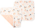 Copper Pearl Baby Security Blanket Set of 2 - Portable Size for Self-Soothing On-The-Go, Ideal Baby Blankets for Boys and Girls, Ultra-Soft, and G...