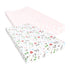 Hudson Baby Unisex Baby Cotton Changing Pad Cover, Girl Farm Animals, One Size...