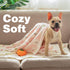 Pet Soft 1 Pack 3 Blankets Dog Blankets Small - Fluffy Cats Dogs Blankets for Small Dogs, Cute Print Pet Throw Puppy Cozy Blankets 3 Pack (Elephan...