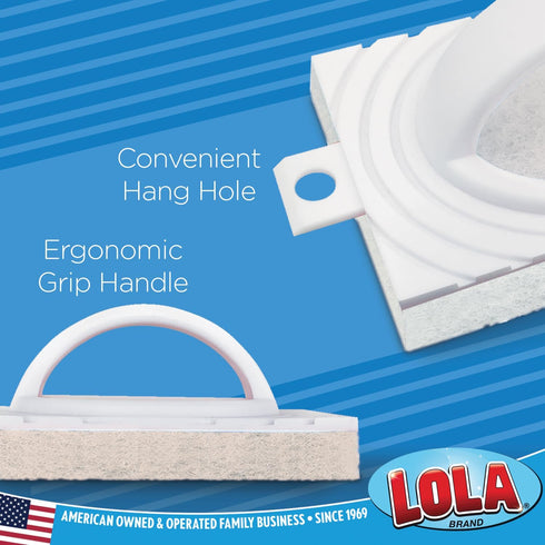 Lola Products All Purpose Scrubber Bath and Tile Scrubber Light Duty, Non-Scratch Comfortable Finger Grip Handle Easy To Use Various Surface Clean...