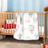 Baby Blanket for Boys Girls - Watercolor Hot Air Balloon Kids Blankets, Unisex Soft and Comfor Children Blanket for Children Sound Sleep Boys and ...
