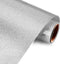 HTV Heat Transfer Vinyl for T-Shirts by KISSWILL - 10 Inches by 6 Feet Glitter Iron on Vinyl Rolls (Silver)...