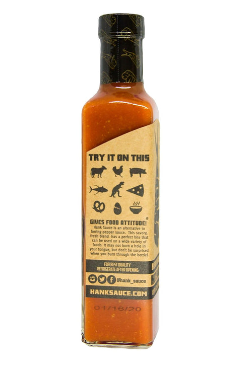 Hank Sauce Herb-Infused Hot Sauce - Versatile Hot Pepper Sauce with Fresh Basil, Garlic & Aged Peppers - Hot Garlic Sauce with Mild Heat & Origina...
