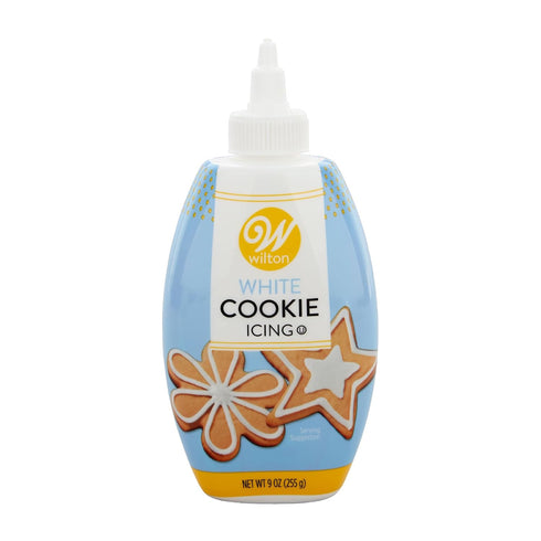 Wilton Cookie Icing, Fast-Drying Squeeze Bottle Icing for Decorating Sugar Cookies & Gingerbread, 7.5 oz., White, Packaging May Vary...