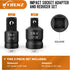 2PCS Impact Socket Adapter and Reducer Set,1/2"to 3/8" & 3/8"to 1/2" Impact Adapter Set Breaker Bar Wrench Conversion Kit Mechanic tools...