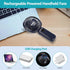 Portable Handheld Fan,Small Fan USB Rechargable with 4000mAh Battery as Powerbank, Mini Fan in LED Nightlight, Cooling Personal Fan for Travel, Ou...