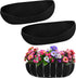 2PCS 24 Inch Window Box Liner Fabric Planter Basket Liner Trough Planter Insert Liner Black Hanging Flower Basket Liners Non-Woven Felt Plant Line...
