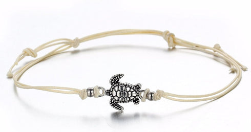 Pingyongchang Boho Beach Sea Turtles Rope String Bracelets Anklets Family Handmade Adjustable Turtle String Bracelet for Women Best Friend Jewelry...