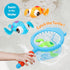 Bath Toys Set for Toddlers 1-3 Kids 4-8, 3Pcs Wind Up Swimming Turtle Water Toys with 1Pcs Shark Fishing Net, Floating Wind Up Turtle Bathtub Toys...