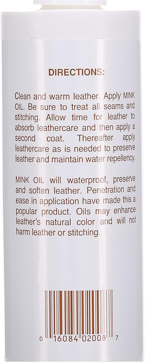 Mink Oil Clear, 8 oz...