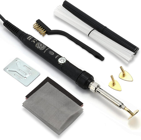 Plastic Welding Kit for Surface Repair, Adjustable Temperature Welder Tool for Car Bumper, Kayak, Canoe 110V 80W...