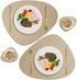 Faux Leather Placemats Set of 2 and Coasters, Heat Resistant Placemats for Dining Table, Waterproof Wipeable Washable Dinner Table Mats, Easy to C...