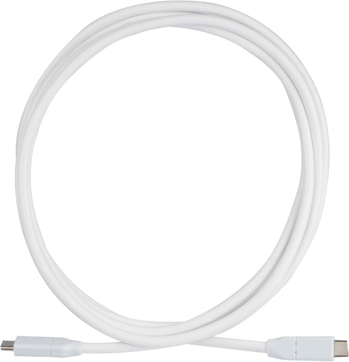 StarTech.com USB C to USB C Cable - 6 ft / 2m - 5A PD - M/M - White - USB 2.0 - USB-IF Certified - USB Type C Cable - USB C Charging Cable (USB2C5...