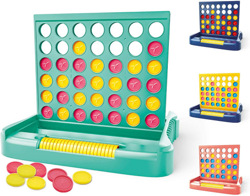 4 in a Row Game - 6 Spare Discs Included, Board Games Toys for Boys, Classic Four in a Row and Family Fun Games for Ages 3 4 5 6 7 8 12 Year Old K...