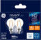 GE Reveal LED Light Bulbs, 40 Watt, A15 Ceiling Fan Bulbs, Clear, Small Base (2 Pack)...