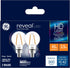 GE Reveal LED Light Bulbs, 40 Watt, A15 Ceiling Fan Bulbs, Clear, Small Base (2 Pack)...