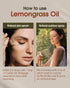 Lemongrass Essential Oil - 10 mL (1/3 oz) - Pure, Natural, Therapeutic Grade - for Diffuser, Massage, Skin & Hair Care - Fresh and Lemony Scent...