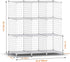 HOMIDEC Wire Cube Storage, Storage Shelves 9 Cube Bookshelf Bookcase Closet Organizer and Storage, Wire Storage Shelves Multi-Use DIY Storage Cube...