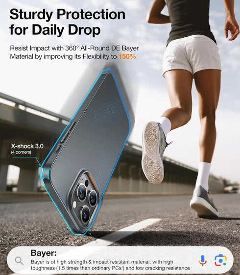 TORRAS Magnetic Slim-Fit for iPhone 15 Pro Max Case, Ultra-Thin 15 ProMax Phone Case Compatible with MagSafe, Lightweight Anti-Scratch Matte Hard ...