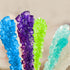 Extra Large Rock Candy Sticks: 6 Light Blue Cotton Candy Lollipop - Individually Wrapped - Espeez Rock Candy Crystal Sticks for Candy Buffet, Birt...
