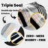 Bottle America | Triple-Layer Reusable Wine Travel Protector Sleeves for Glass Bottles | Impact & Leak Resistant | Carrier Bag | Airplane Cruise C...