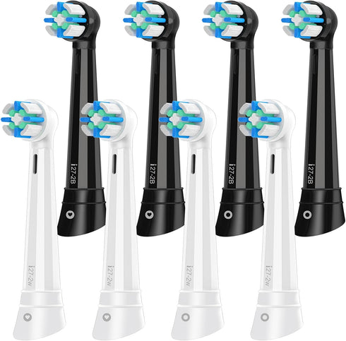 8Pack Toothbrush Replacement Heads Compatible with Oral b iO Series Electric ToothBrush,Replacement brush Heads for iO3/4/5/6/7/8/9/10,WhiteBlack...