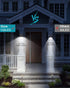2 Pack Solar Motion Lights Outdoor, 3 Modes/100LED Solar Security Lights Wireless IP65 Waterproof Solar Motion Sensor Lights Solar Wall Lights Out...