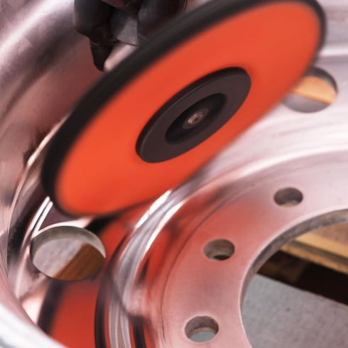 Zephyr Custom Polishing Products Airway Buffing Wheels for Industrial Polishers, Big Rigs and Lifted Trucks. Made in The U.S.A.(Cut - Yellow/Orang...