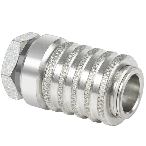 PD222 Test Port and Diagnostic Equipment Quick Couplings (SAE J1502 / ISO 15171-1), Push to Connect - PD Series Couplers,1/8" Body Size, 1/8"-27 N...