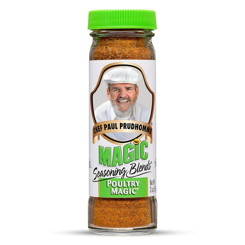Chef Paul Magic Seasonings Blends Poultry Magic Seasoning | MSG-Free Chicken Seasoning | Gluten-Free Poultry Rub | For Roasting, Grilling & Cookin...