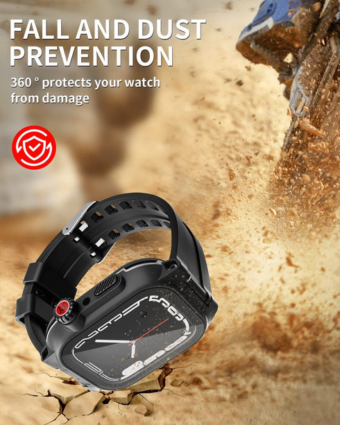 Apple Watch Series 7 45mm Waterproof Case, AICase 360 Full-Body Protective Case with Screen Protector, Shockproof Dustproof Waterproof Apple Watch...