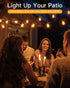 GLUROO LED String Light Bulbs, ST38 Shatterproof LED Replacement Bulbs for Outdoor String Lights Eidison Bulb fits E12 C7 Screw Base, 1Watt Equvan...