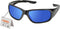 Elvex Delta Plus RSG100 Impact Sunglasses, Black Frame/Blue Mirror Lens, unisex...