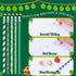 St. Patrick's Day Pencils Shamrock Pencils Clover Novelty Stripe Pencils with Eraser Assorted Kids Pencils Lucky Wood Pencils for 100th Day of Sch...