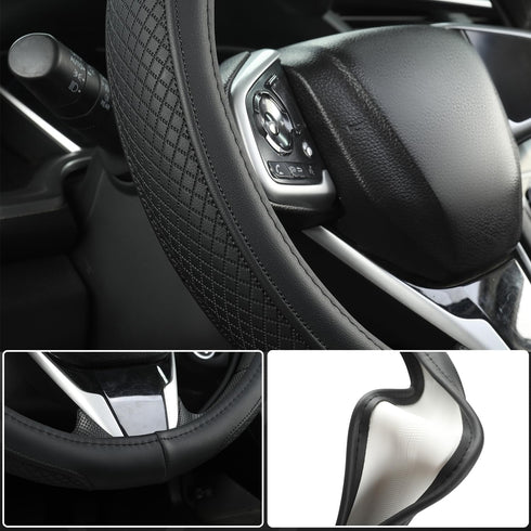 West Llama Car Steering Wheel Cover for Ford F-150, F-250, F-350, Expedition (Black-Large Size)...