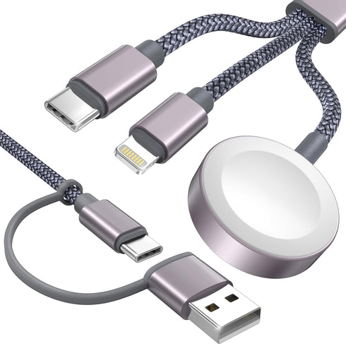 Upgraded 3 in 2 USB C Cable for Apple Watch Charger iPhone Charger USB C Multi Fast Charging Cable Compatible with iWatch Ultra/SE/9/8/7/6/5/4/3/2...