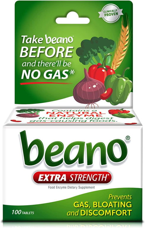 Beano Ultra 800, Gas Prevention and Digestive Enzyme Supplement, 100 Count...
